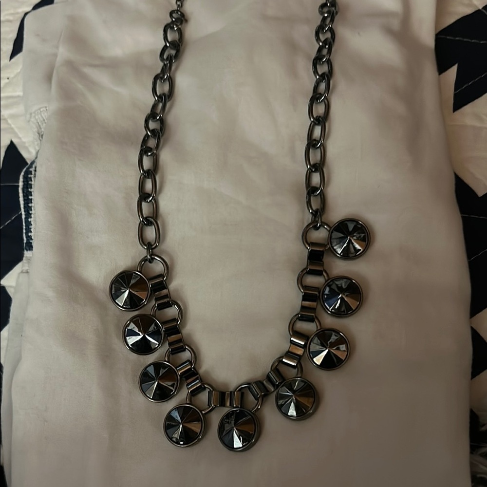 Reversible Elegant Silver -Bronze Necklace